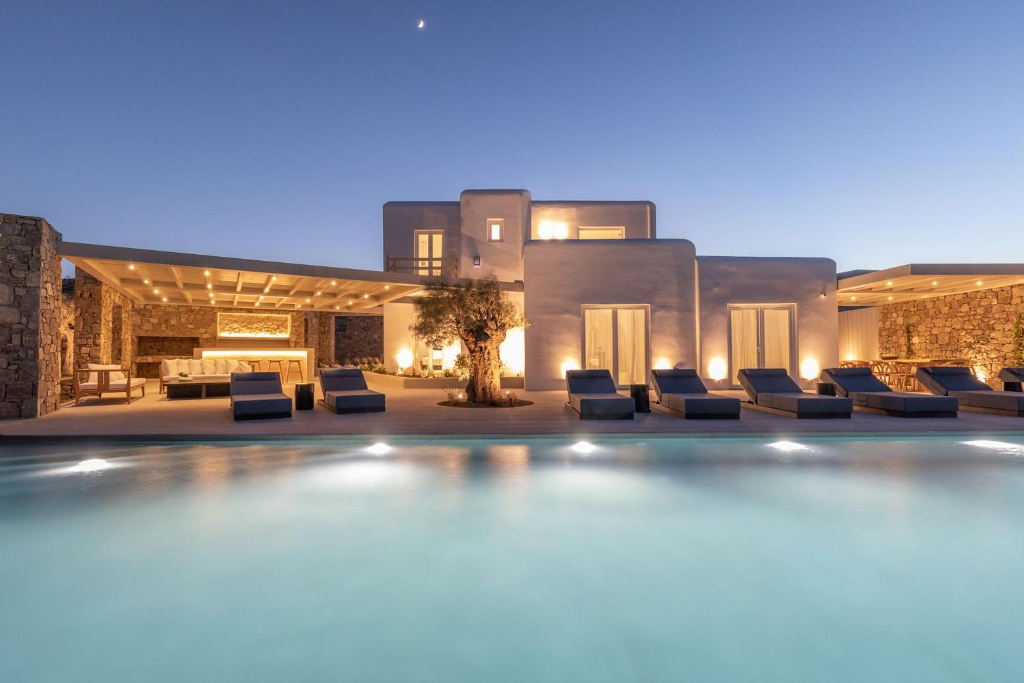 Blue Eye Grand Villa Mykonos Kalafatis Dış mekan fotoğraf
