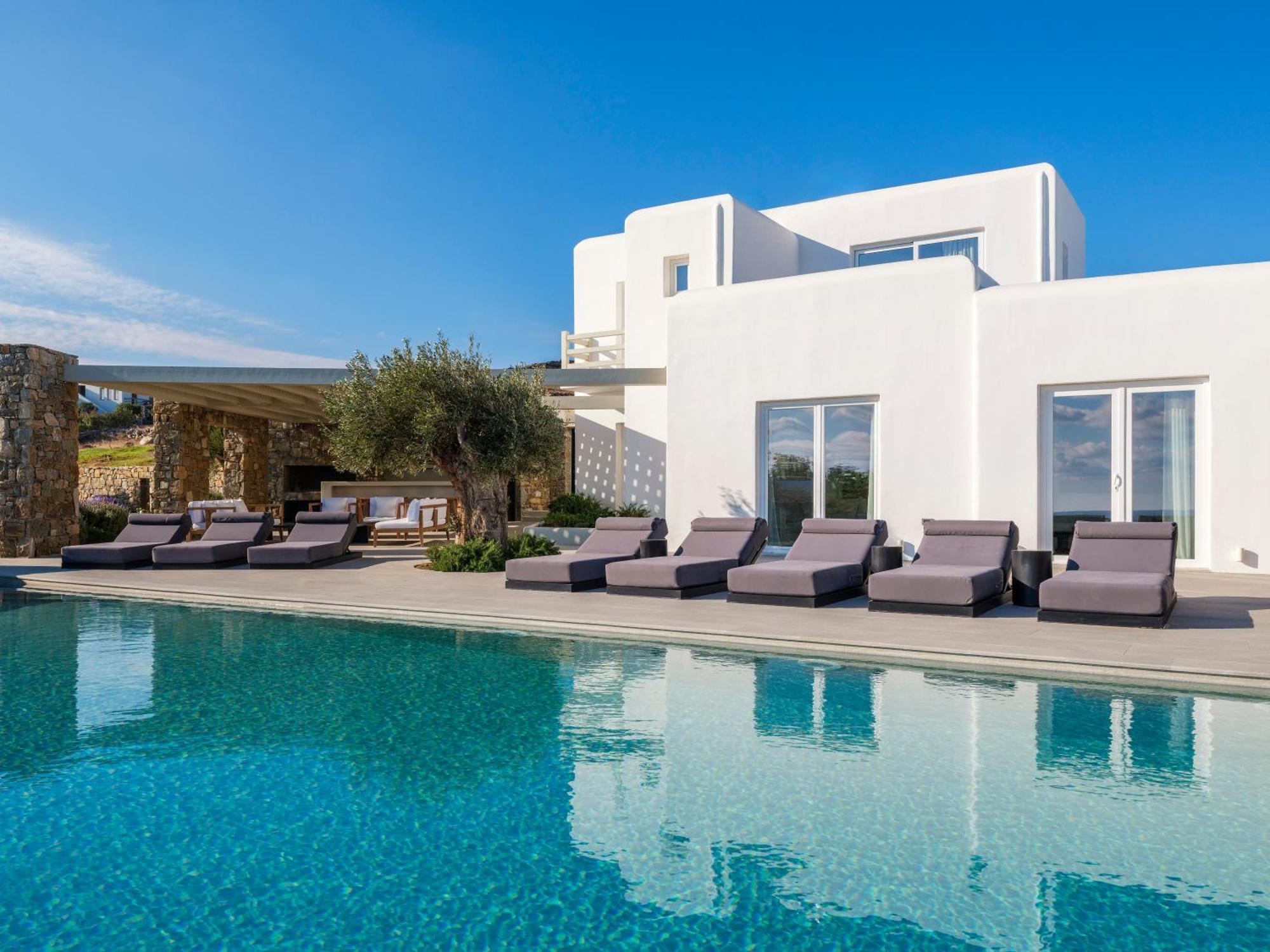 Blue Eye Grand Villa Mykonos Kalafatis Dış mekan fotoğraf