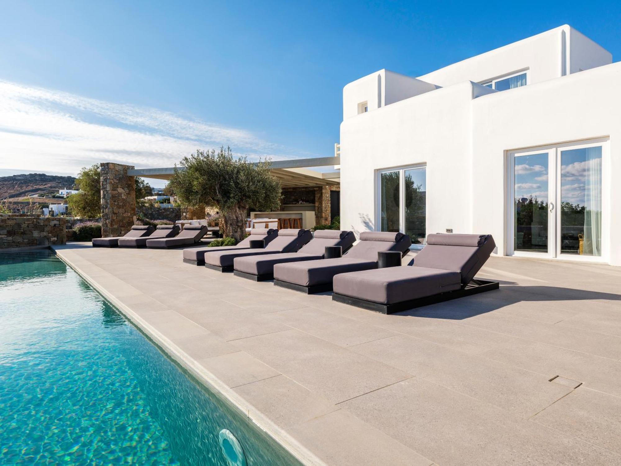 Blue Eye Grand Villa Mykonos Kalafatis Dış mekan fotoğraf