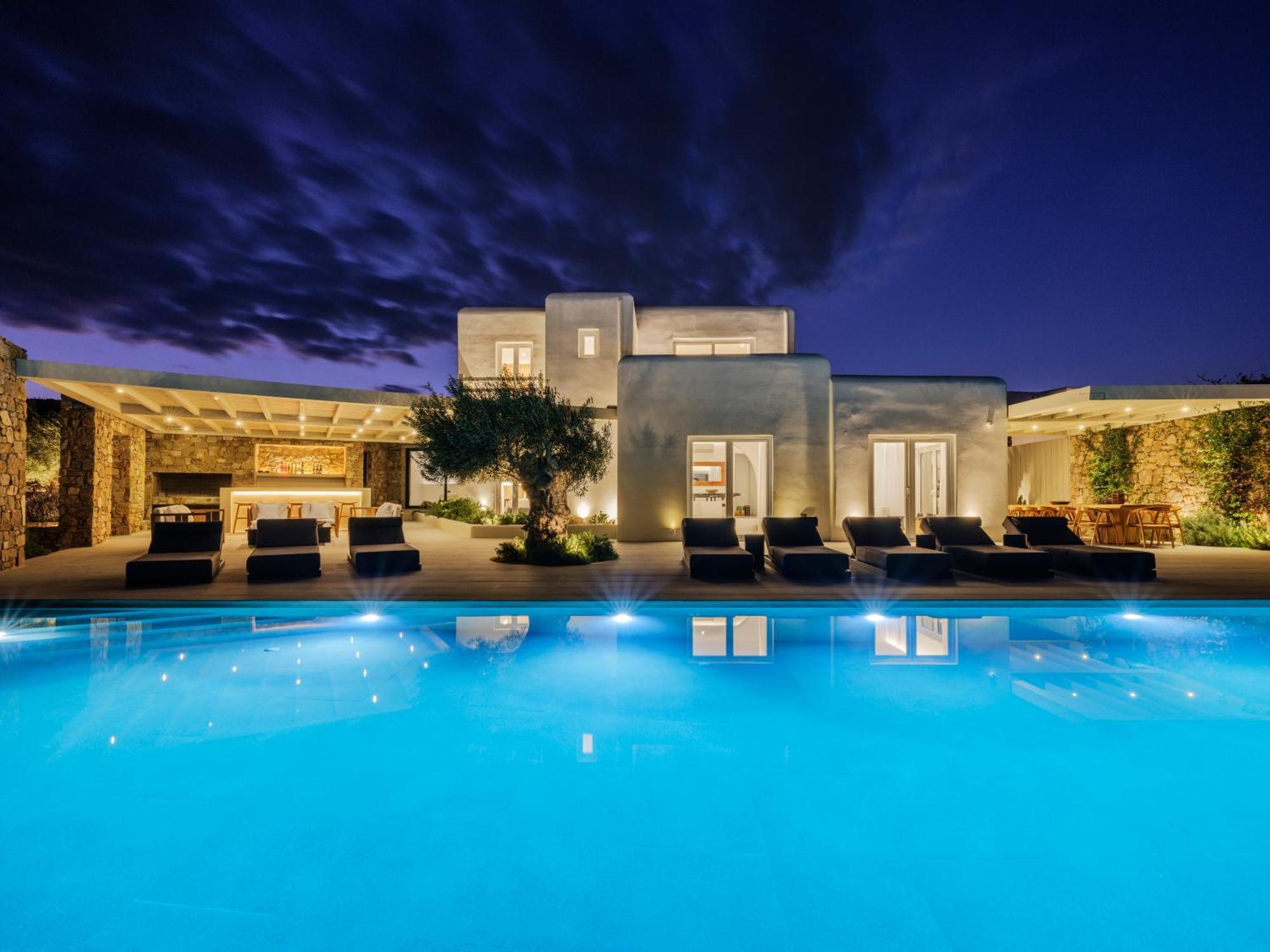 Blue Eye Grand Villa Mykonos Kalafatis Dış mekan fotoğraf
