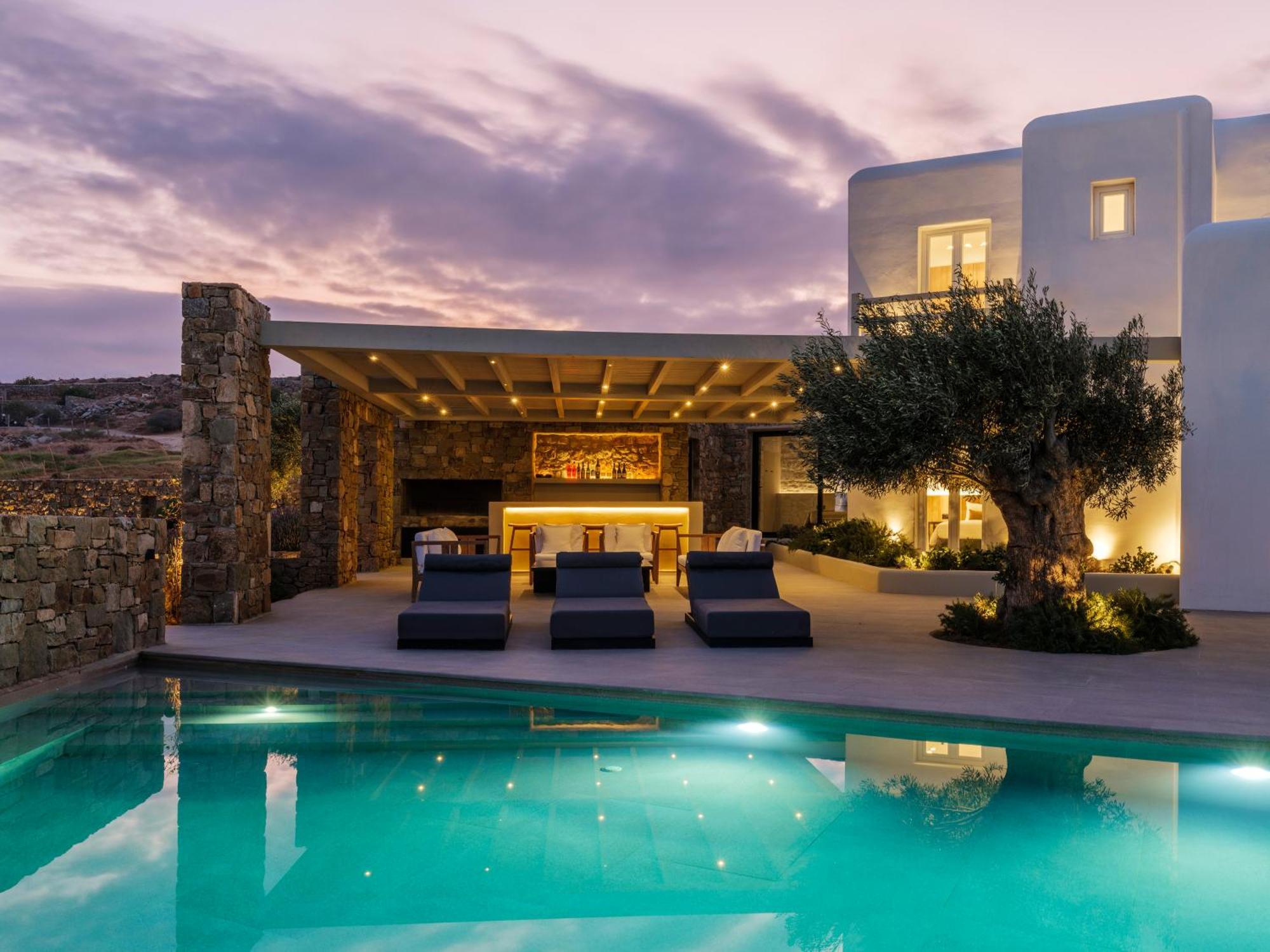 Blue Eye Grand Villa Mykonos Kalafatis Dış mekan fotoğraf